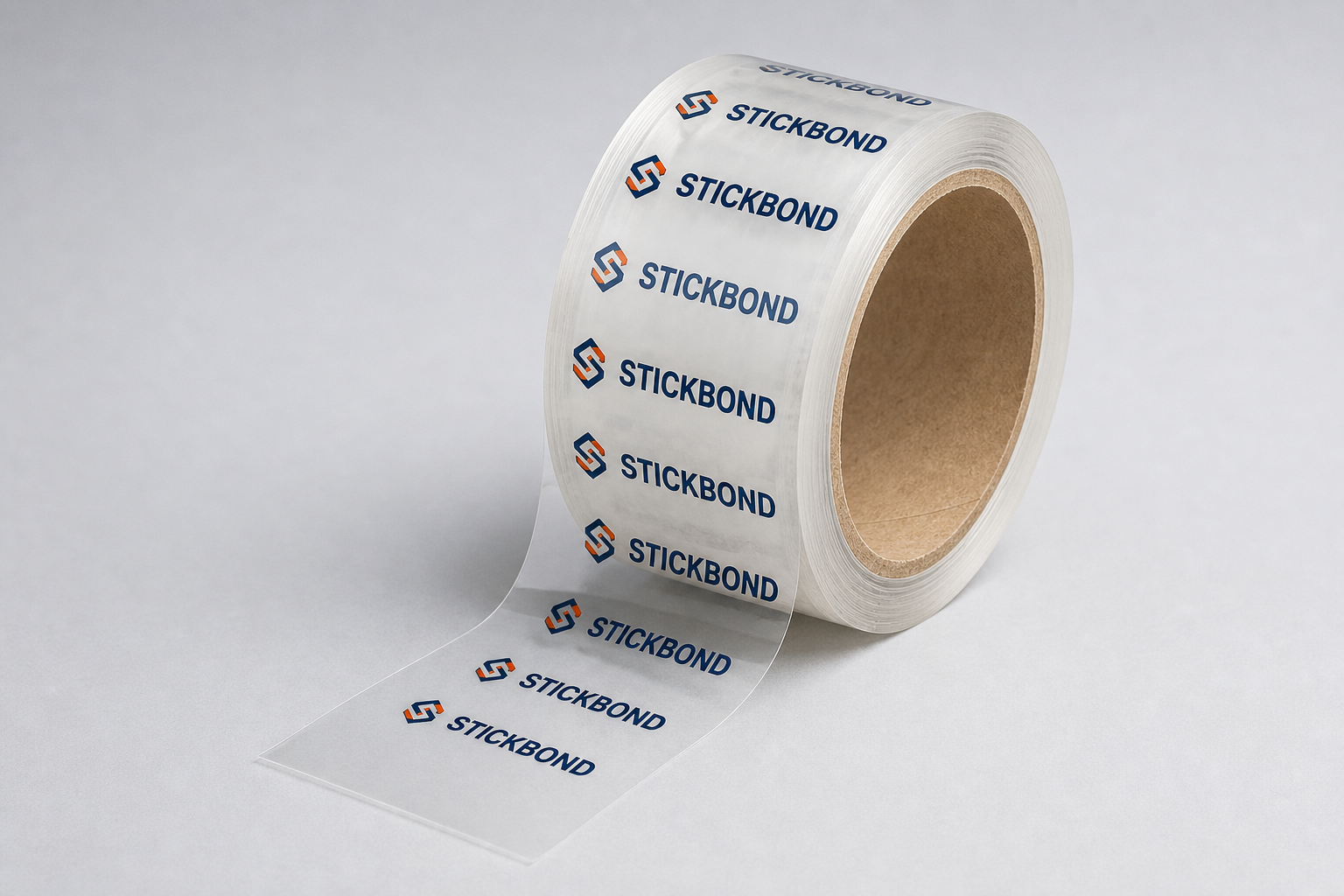 Clear transparent custom printed packing tape with logo