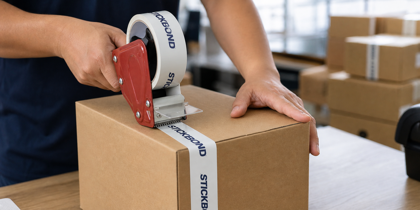 Custom logo tape for e-commerce packaging